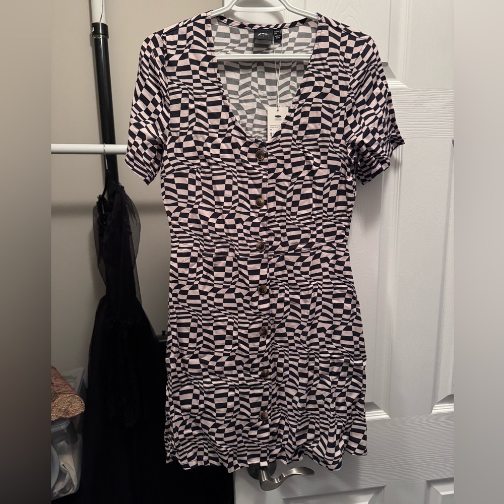 Rusty Button Up Dress